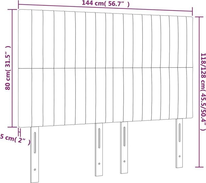Image du produit vidaXL Lorelai (144 x 5 x 128 cm)