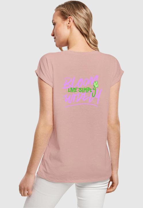 Produktbild Merchcode Ladies Never Too Late Extended Shoulder Tee - 111665 (L)