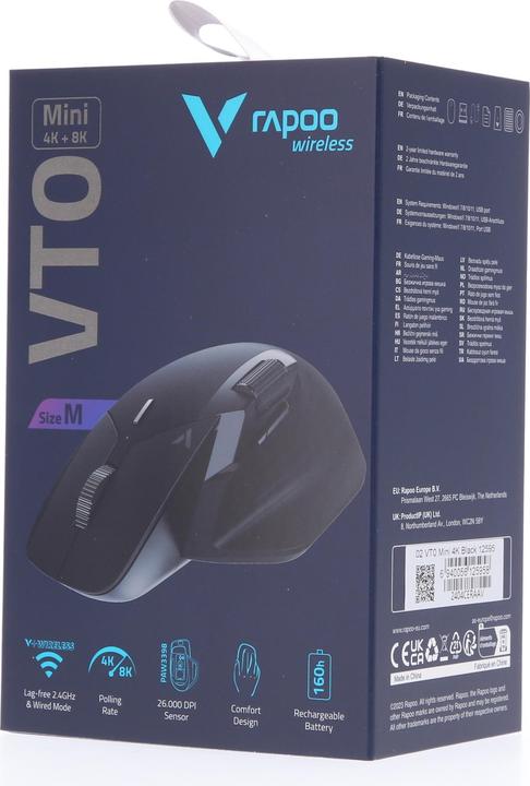 Produktbild Rapoo VT0Mini 4K+8K WL GAMING MAUS SW (Kabellos)