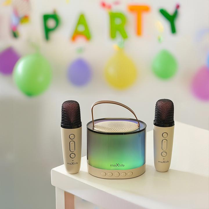 Actual product image Maxlife Bluetooth karaoke speaker MXKS-200 white