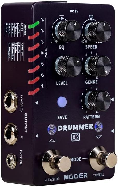 Produktbild Mooer Drummer X2 Stereo Drum Machine Pedal (Drum Machine)