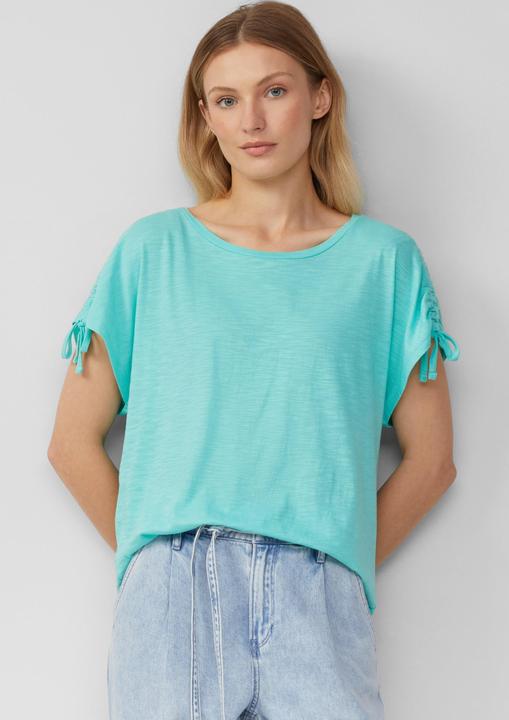 Immagine prodotto S.Oliver T-Shirt T-Shirt mit Flammgarnstruktur und Raffung (36)