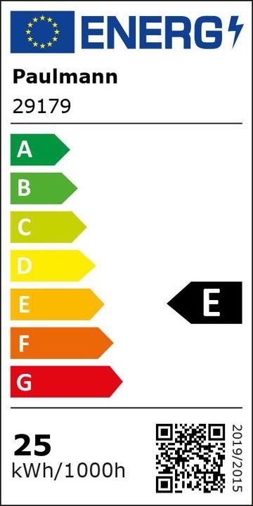 Energie-Label Paulmann T8 Röhre EVG G13 (G13, 25 W, 3250 lm, 1 x, E)