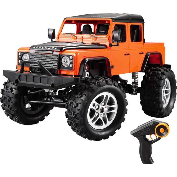 Double Remote-controlled car 1:14 (organge) Land Rover Defender (Pick-up) E332-003 (RTR Ready-to-Run)