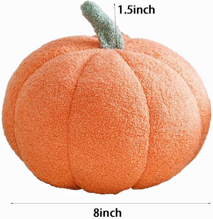Produktbild Alopini Plüsch-Kürbis-Kissen - Dekoratives Kissen für Zuhause - Geeignet für Säuglinge & Kleinkinder 0-3