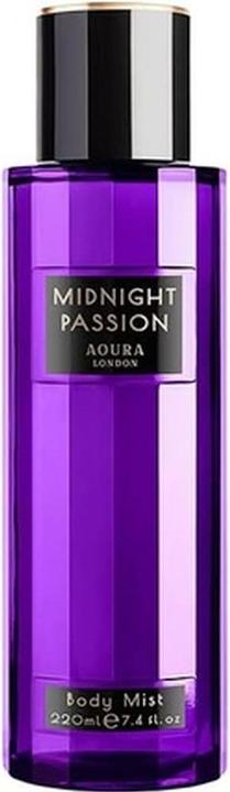 Aoura London Women's Midnight Passion Body Mist Fragrance Spray 220ml (220 ml, Body Mist)