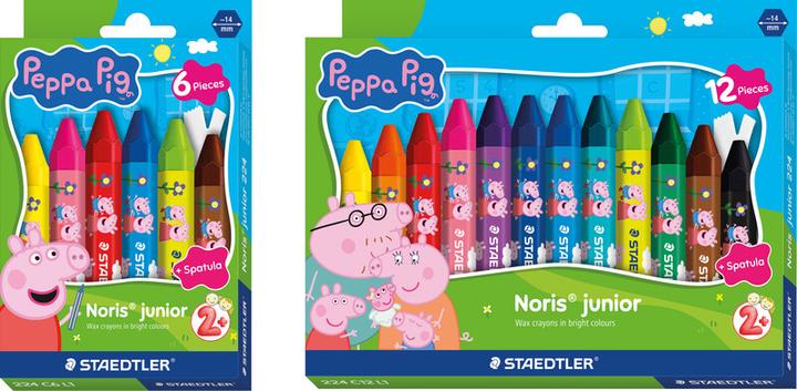 Produktbild Staedtler Peppa Pig Kinderwachsmalkreiden und Schaber (12x)