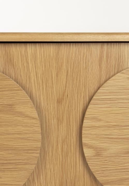 Actual product image Zuiver Sideboard Groove 2 Doors Natural Oak (82 x 40 x 58 cm)