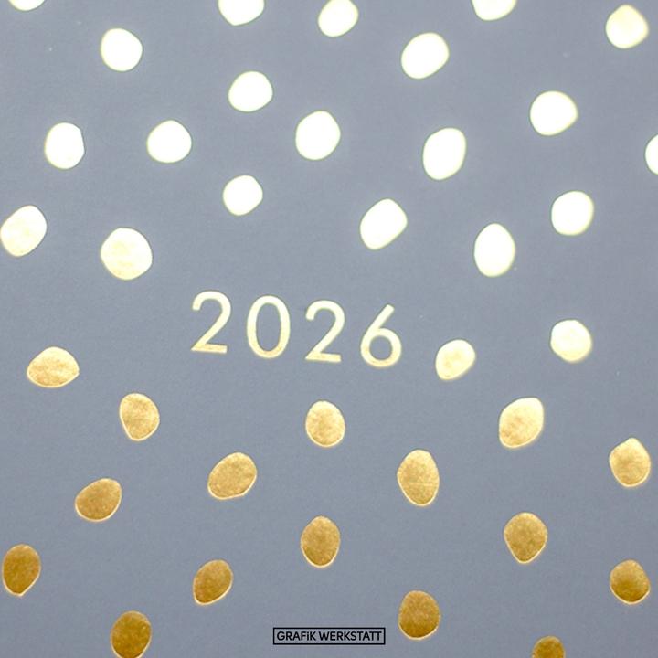 Image du produit Terminplaner A5 Premium 2026 Dunkelgrau (17 x 20,5 cm, 1 semaine / 2 pages)