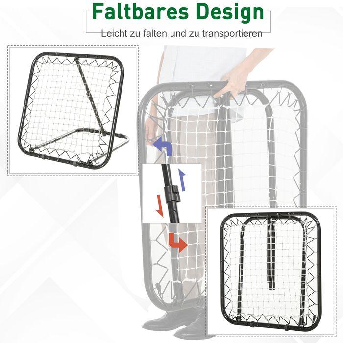 Actual product image Swisshandel24 Football rebounder foldable kickback goal rebound wall net for baseball basketball Adjustable in 5