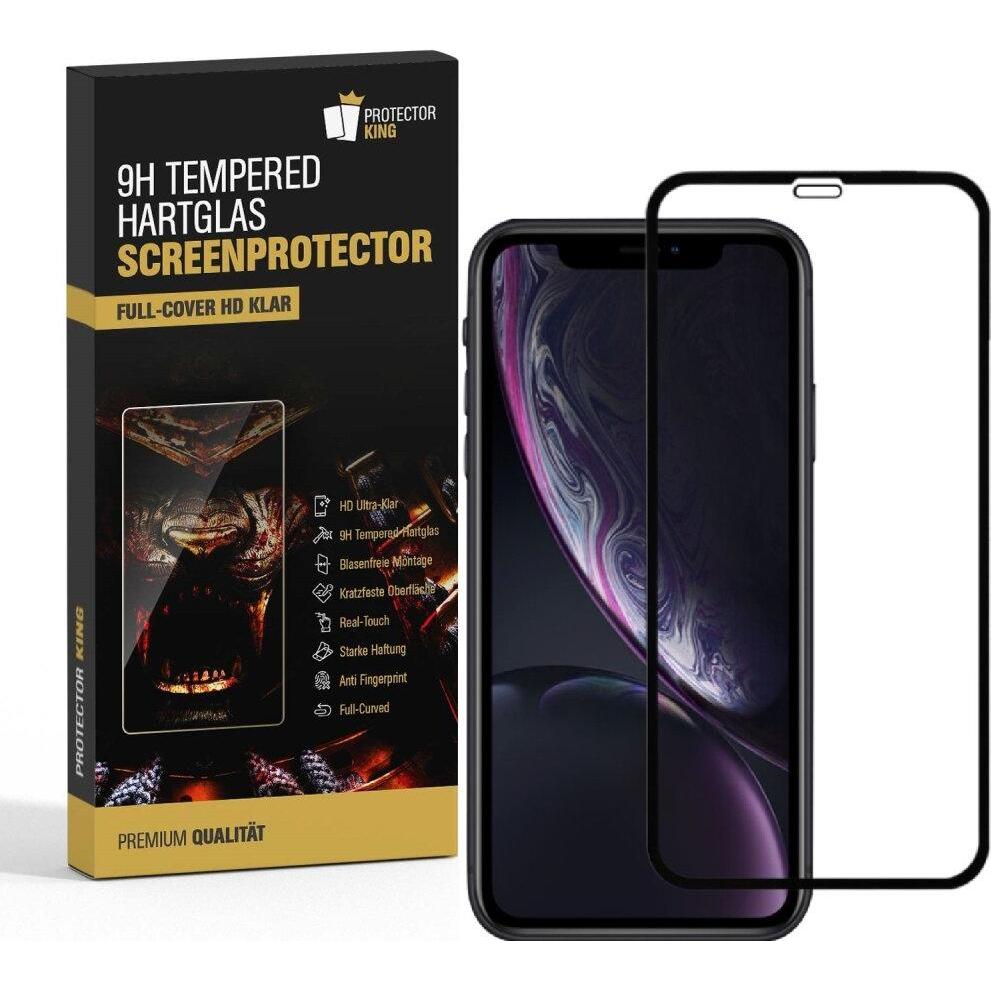 Protectorking 3x echtes Tempered 9H Panzerhartglas 3D KLAR (3 Stück, Apple iPhone 11 Pro Max), Smartphone Schutzfolie, T...