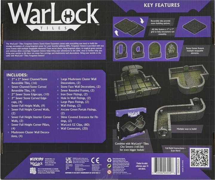 Produktbild Wizkids WarLock Tiles Core Set: City Sewers (Karton)