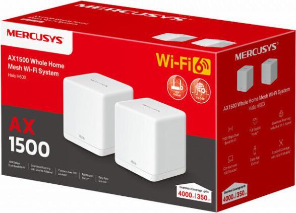 Immagine prodotto Mercusys Sistema Halo H60X(2-pack) AX1500 Home Mesh WiFi6
