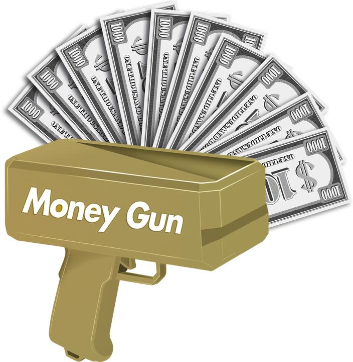 Produktbild Amo Toys Pocket Money - Money Gun Incl. Paper Money 100 pcs (570305)