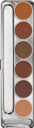 Produktbild Kryolan Dermacolor Camouflage Crème 6-er Palette Dunkel D13-18 (D)