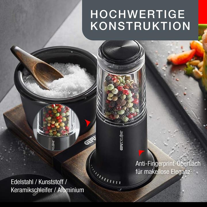 Produktbild GEFU Salz- oder Pfeffermühle L schwarz X-Plosion (Pfeffer, Salz)