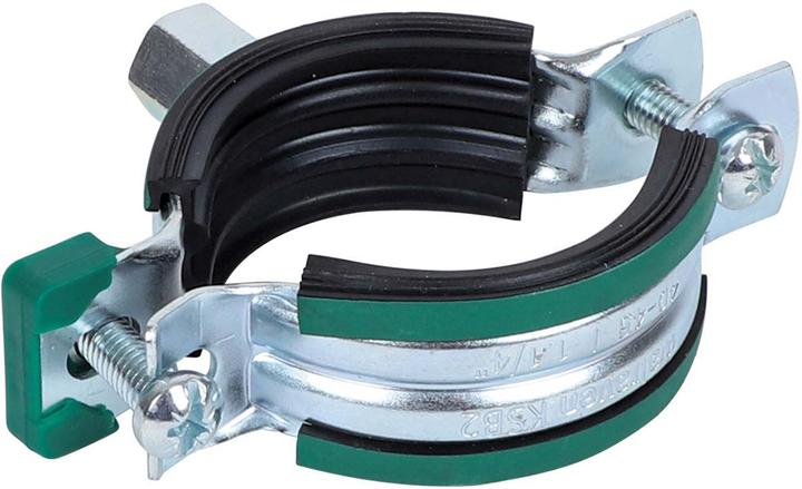 Actual product image Walraven Pipe clamps KSB2 Two screws Ø100-105mm, galvanised, with Quicklock, combi-fastener