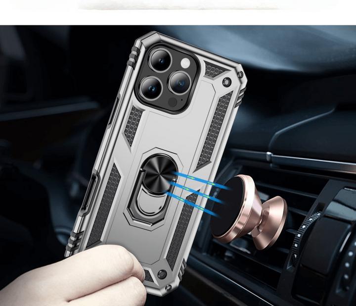 Actual product image Cover-Discount iPhone 16 Pro Max - Armor Case with kickstand (Apple iPhone 16 Pro Max)