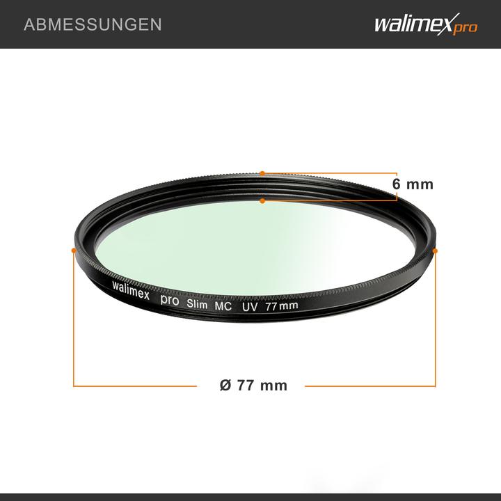 Actual product image Walimex pro per UV filter slim MC 77mm (77 mm, UV filter)