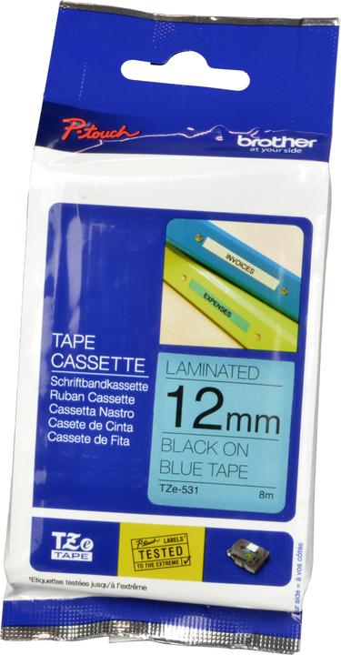 Produktbild Brother Tze-531 (1.20 cm, Blau, Schwarz)