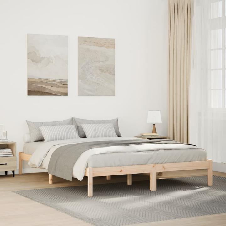 Actual product image vidaXL Bett Extra Lang ohne Matratze 140x220 (140 x 220 cm)