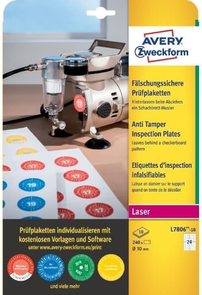 Immagine prodotto Avery Badge di prova a prova di falsificazione