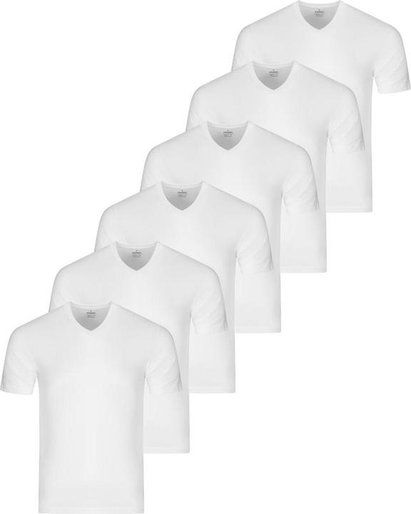 Produktbild Ragman 6er Pack Basic Unterhemd / Shirt Kurzarm (M)