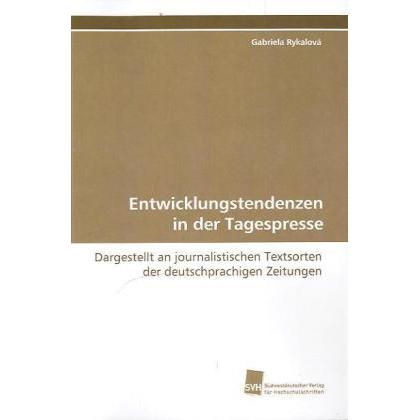 Entwicklungstendenzen in der Tagespresse, Fachbücher