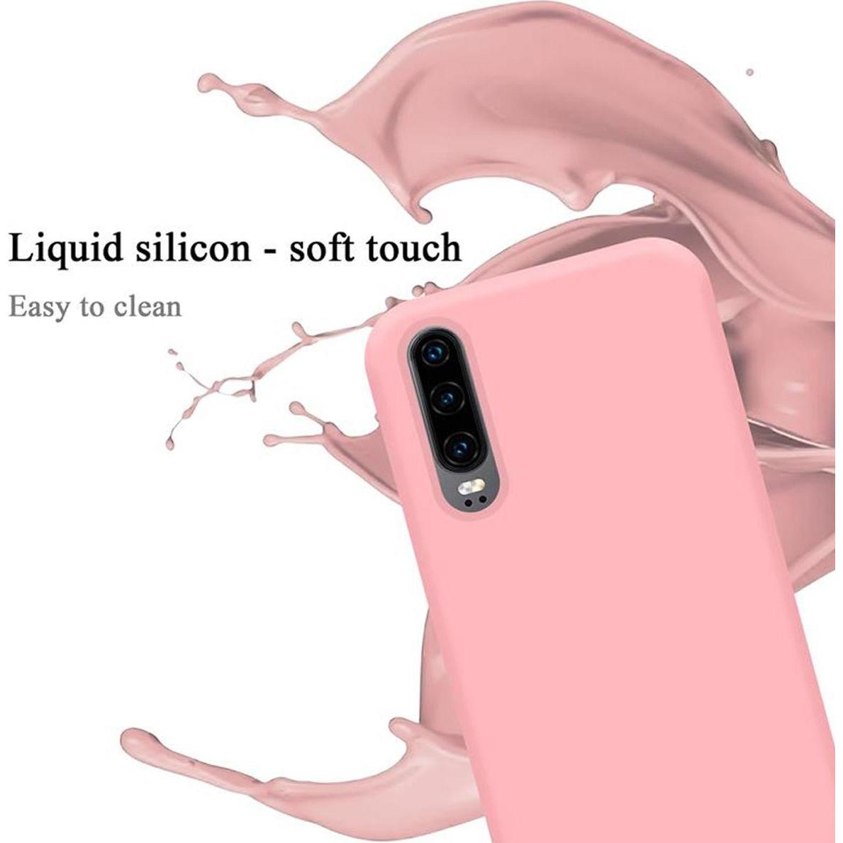 Thumbnail - Cadorabo TPU Liquid Silicone Case Cover (Huawei P30), Smartphone Hülle, Rosa