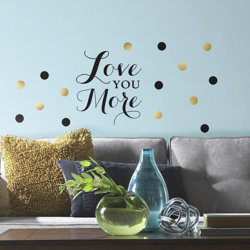 Thumbnail - Roommates, Wandtattoo, RM - "Love you more"" Quote"