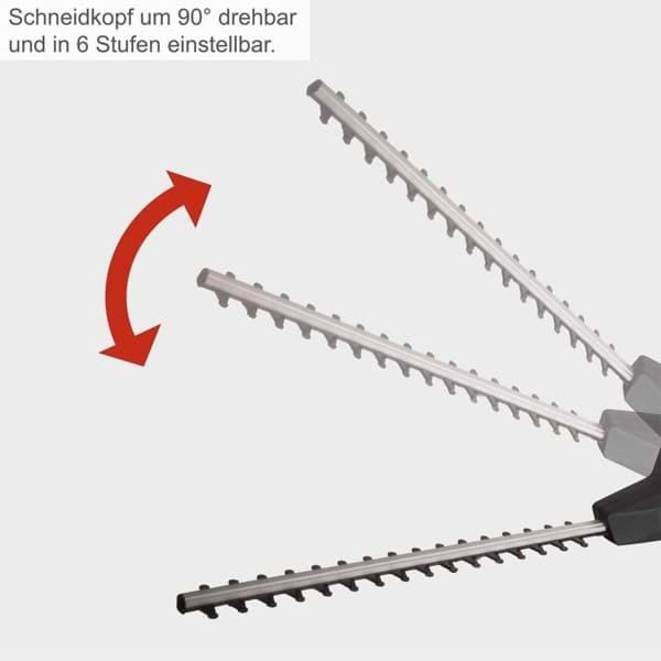 Immagine prodotto Scheppach Tagliasiepi telescopico elettrico da 500 W, con tracolla (Tagliasiepi elettrica)