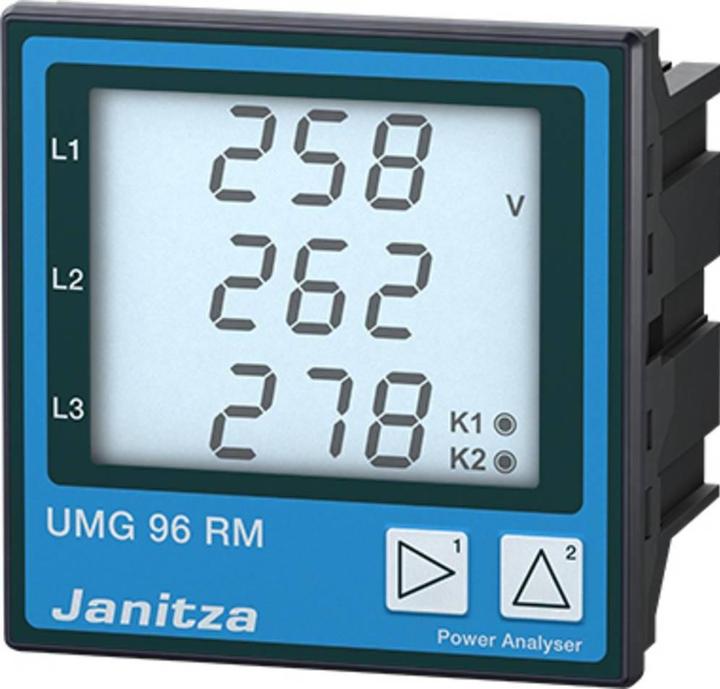 Produktbild Janitza UMG96RM-E 6-Kanal Netzanalysator UMG96RM (CAT III, Kabeltester)