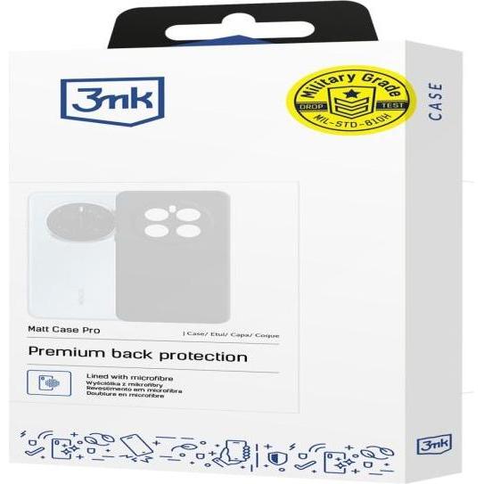 3Mk Nero Ochranný Kryt Matt Case Pro Pro Redmi 15 4G/ 15 5G (1 Pz., Xiaomi Redmi 15 5G), Pellicola Protettiva Smartphone,