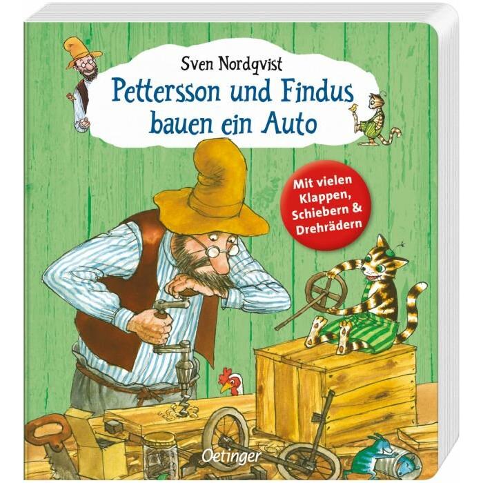 Thumbnail - Pettersson und Findus bauen ein Auto, Kinderbücher von Sven Nordqvist