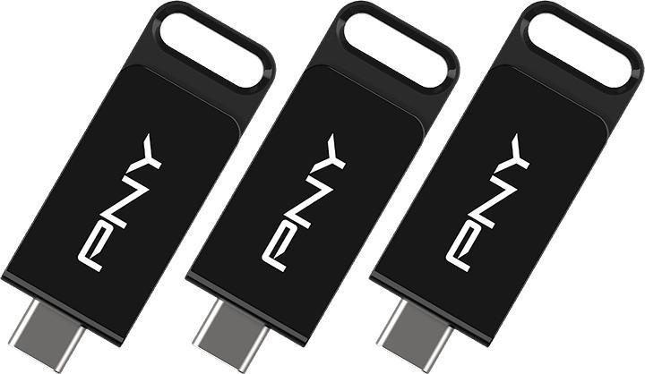 Actual product image PNY ELITE TYPE-C USB 3.2 128GB X3 (128 GB, USB-C)