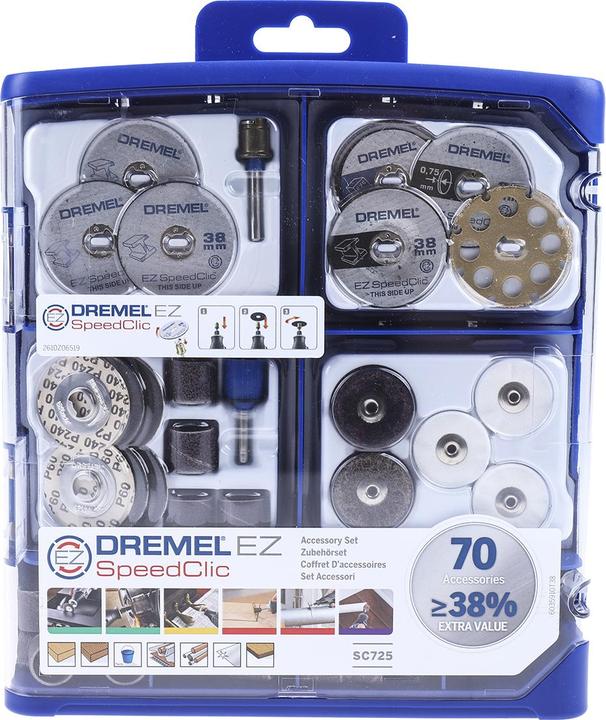Actual product image Dremel EZ SpeedClic accessory set 70 pcs.