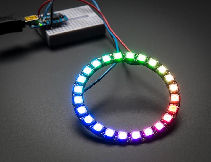 Actual product image Adafruit NeoPixel Ring 24 x WS2812 5050 RGB LED