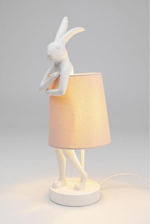 Image du produit Kare Design Lampe de table Animal Rabbit blanc/rose 50cm (E14)
