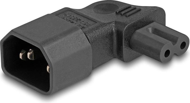 Delock Netzadapter IEC 60320 - C14 auf C7, Stecker / Buchse, 2,5 A, 90ï¿½ gewinkelt (C14, C14)
