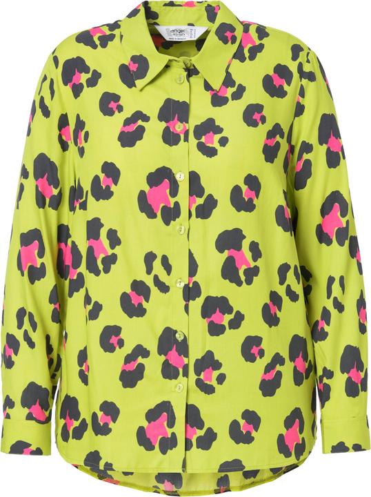 Produktbild Angel of Style Bluse, A-Linie, farbiges Leomuster, Langarm (48)