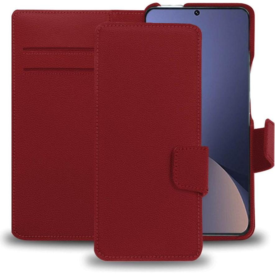 Noreve Lederschutzhülle Xiaomi 12 Pro (Xiaomi 12 Pro), Smartphone Hülle, Rot