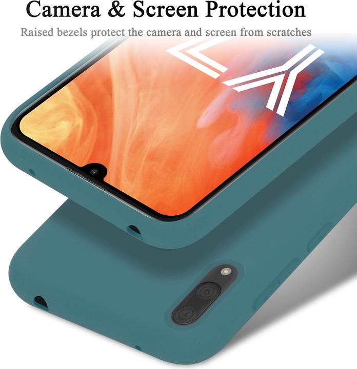 Immagine prodotto Cadorabo Copertura della cassa del silicone liquido TPU (Huawei Y7 Prime (2019), Huawei Y7 (2019))