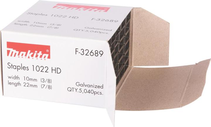 Image du produit Makita Agrafes de 22mm galvanisées pour le tacker de batterie