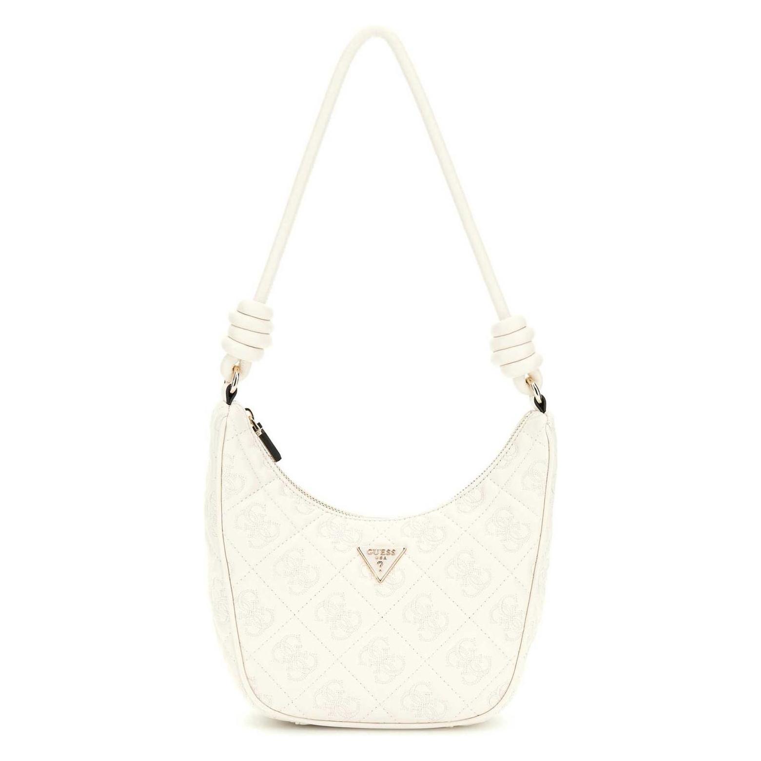 Guess, Damen, Handtasche, Adelasia Schultertasche 25 Cm, Beige