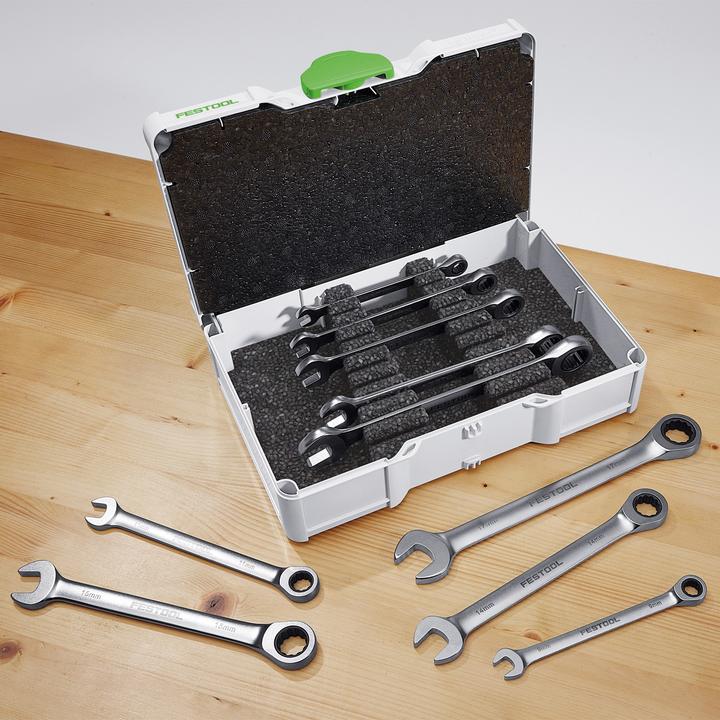Image du produit Festool Jeu de clés mixtes à cliquet SYS3 S 76-RRS-Set (10 mm, 17 mm, 11 mm, 14 mm, 12 mm, 15 mm, 8 mm, 16 mm, 9 mm, 13 mm)