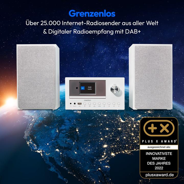 Actual product image Medion DAB+ LIFE P85003 (Wi-Fi, Bluetooth, CD player, 2x 15 W)