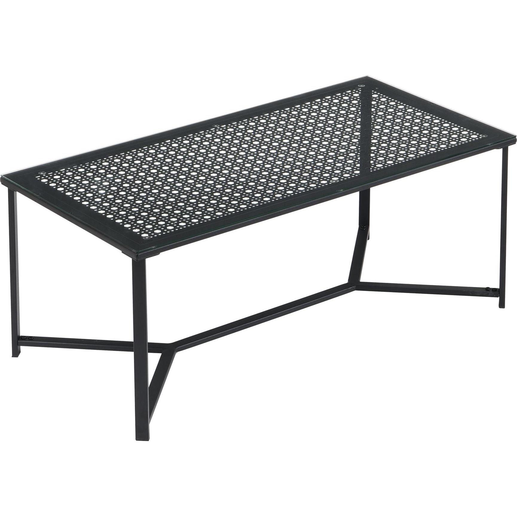 Wohnling, Tavolino da salotto, Glas (100 x 50 x 42 cm)
