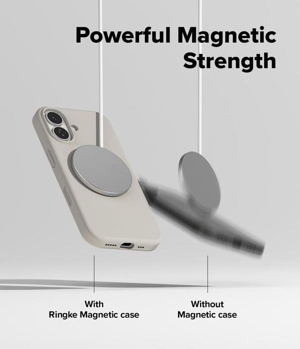 Produktbild Ringke Silikon Magnetische MagSafe Hülle für iPhone 17 - Beige (Apple iPhone 17)