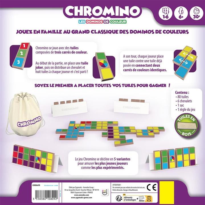 Produktbild Asmodée Jeu - Chromino (Französisch, 1 - 8 Spieler)