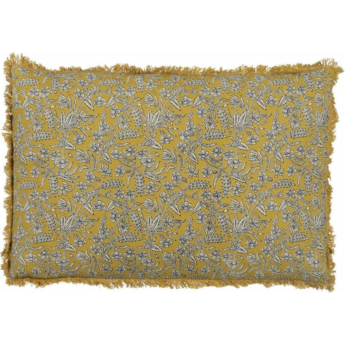 Natec, Dekokissen, Kissen Baumwolle Beige Senf 60 x 40 cm (60 x 40 cm)